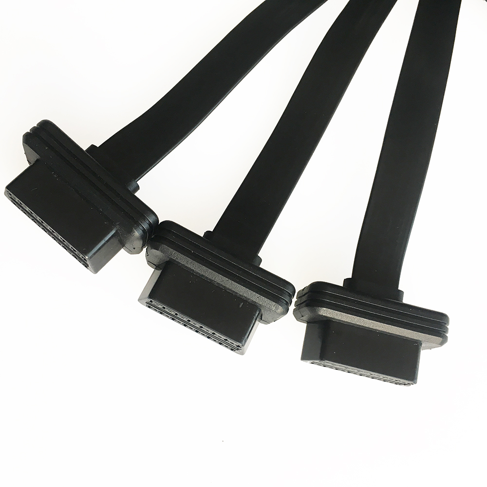 OBD2 16Pin Male to Female  extension cable splitter cable