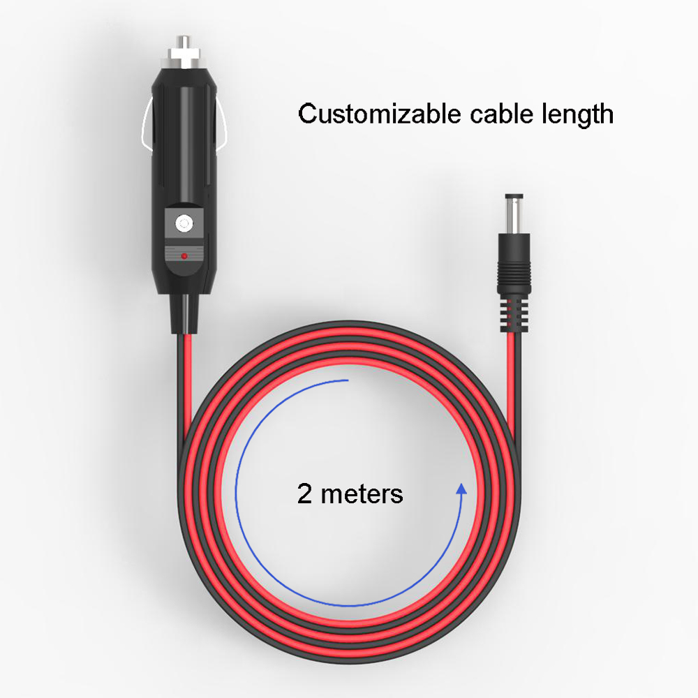 Car cigarette lighter to DC Cable