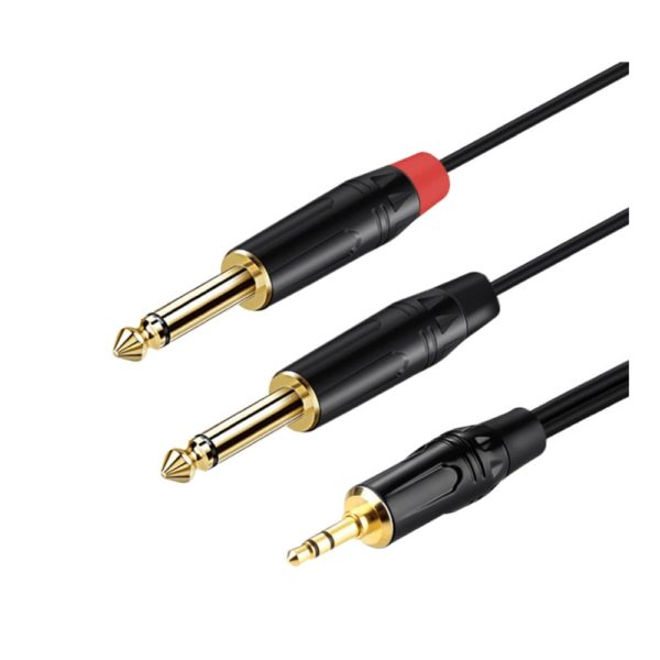 3.5mm to Dual 6.5mm Adapter Jack Audio Cable