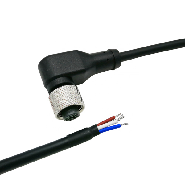M12 D-code 4Pin female to open cable