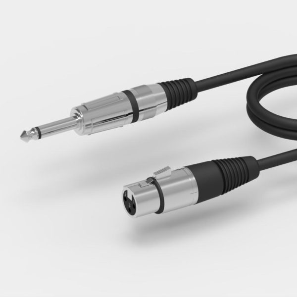 TS 6.5mm to XLR female cable
