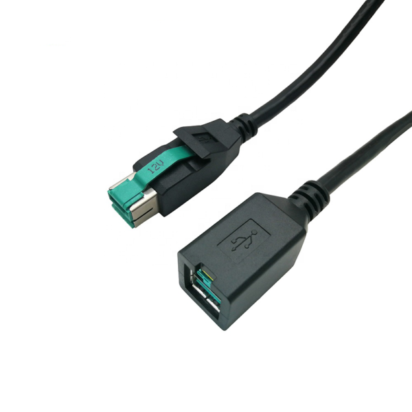 Powered usb 12V  male to female cable