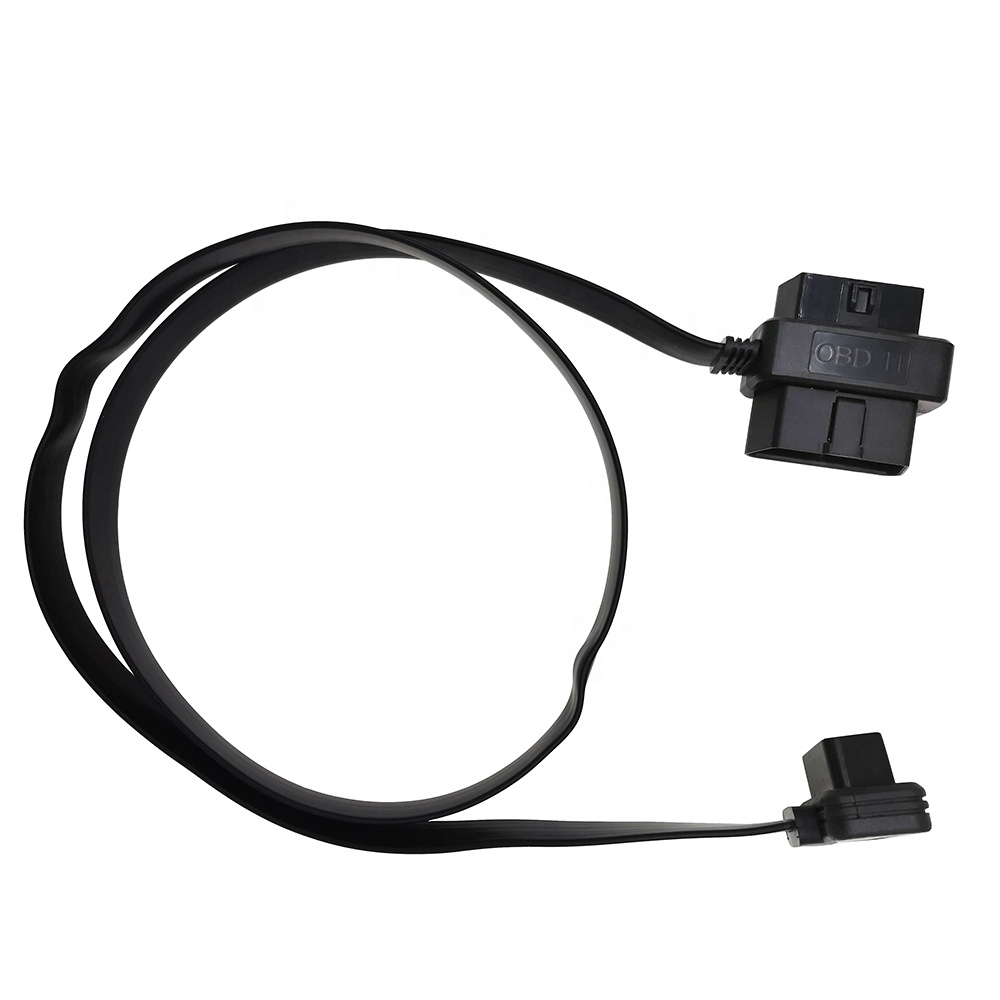 OBD II male and female T type connector to OBD female Cable