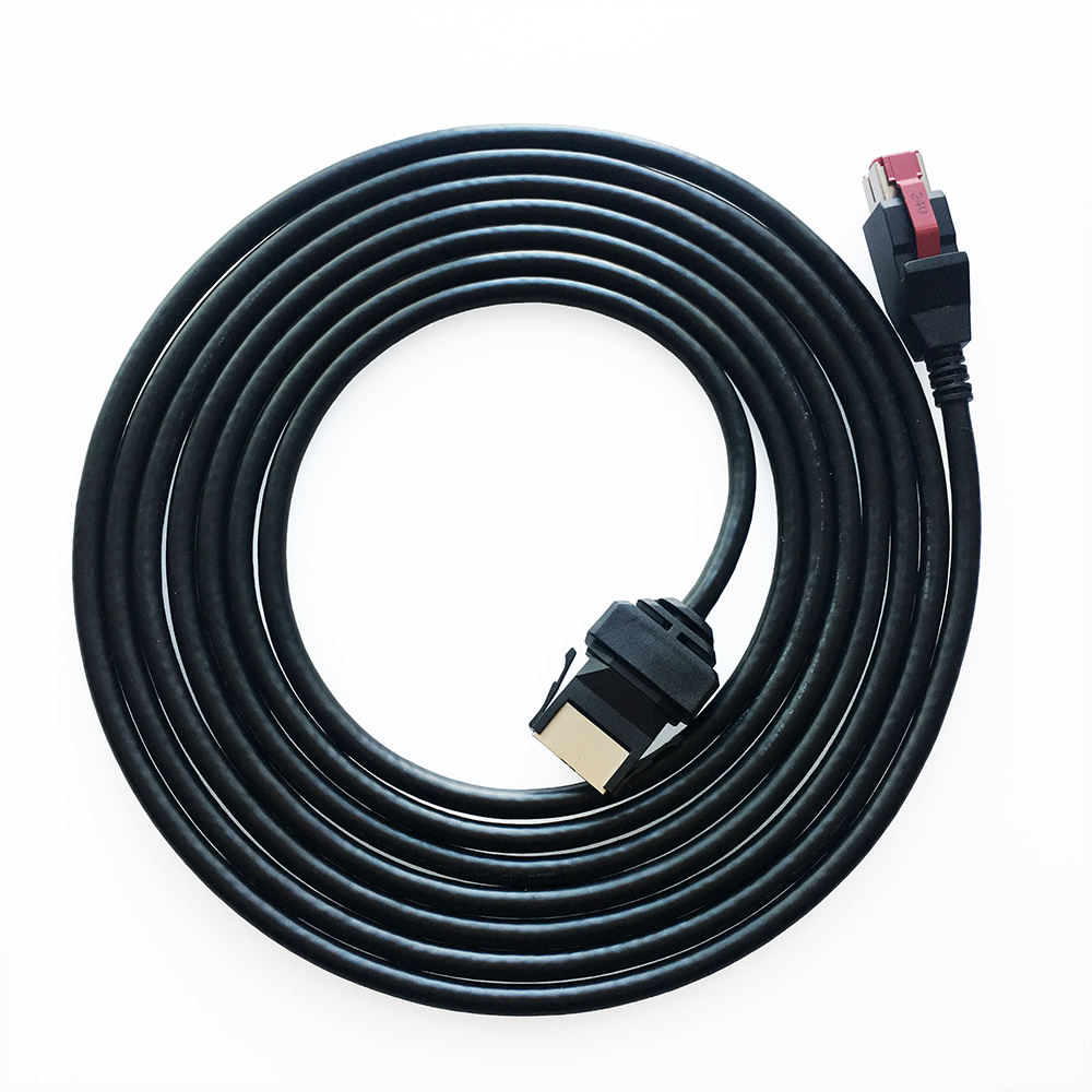24V PoweredUSB male to 1*8 plug cable