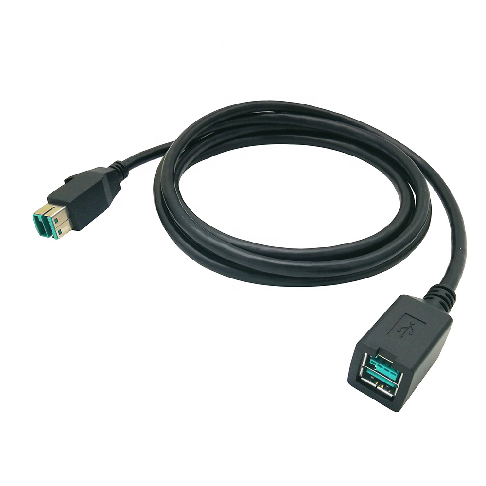 Powered usb 12V  male to female cable