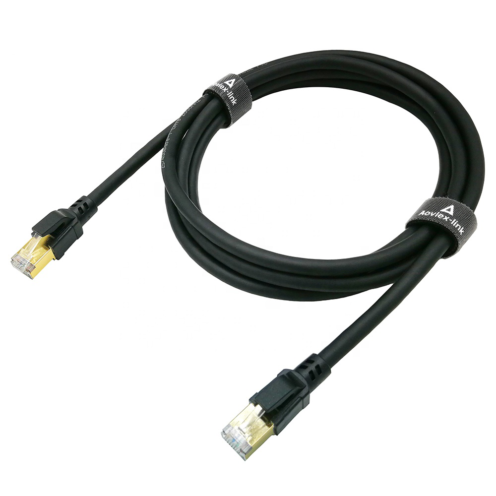 Cat8  Double Shielded 26 AWG Industrial Ethernet Cable